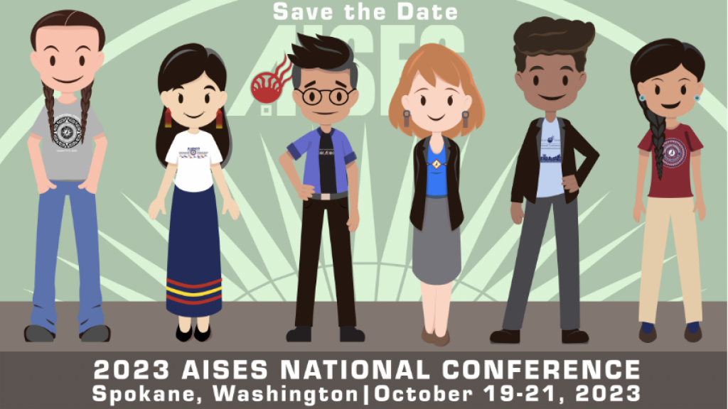 A announcement for the 2023 AISES National Conference